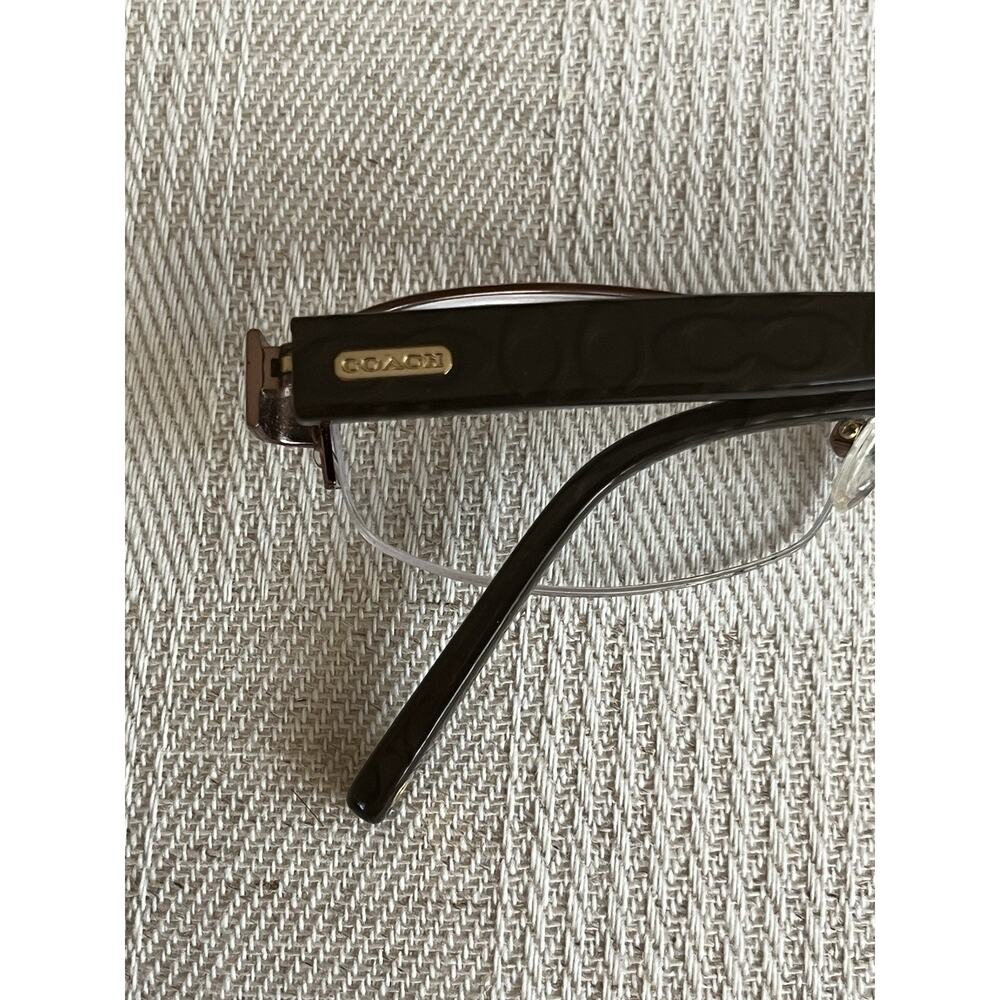Coach‎ Women's Eyeglasses Suzanna 246 Tan Half Rim Frame 50[]17 135 - Picture 3 of 9